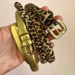 J Crew Skinny Leather Belts S